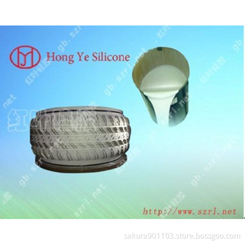 Platinum cured silicone rubber for tire mold
